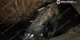 Կոտայքի մարզում 45-ամյա վարորդը ԳԱԶ 3110-ով դուրս է եկել երթևեկելի գոտուց ու կողաշրջված հայտնվել ջրատարում