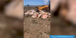Թաղման եղանակով ոչնչացված հավի միսը հանել են հողի տակից և վերադարձրել պահեստ